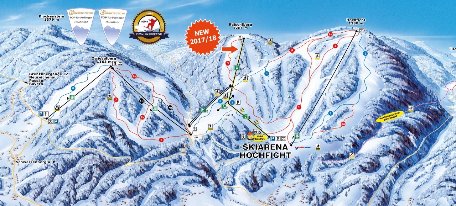 Mapa Hochficht